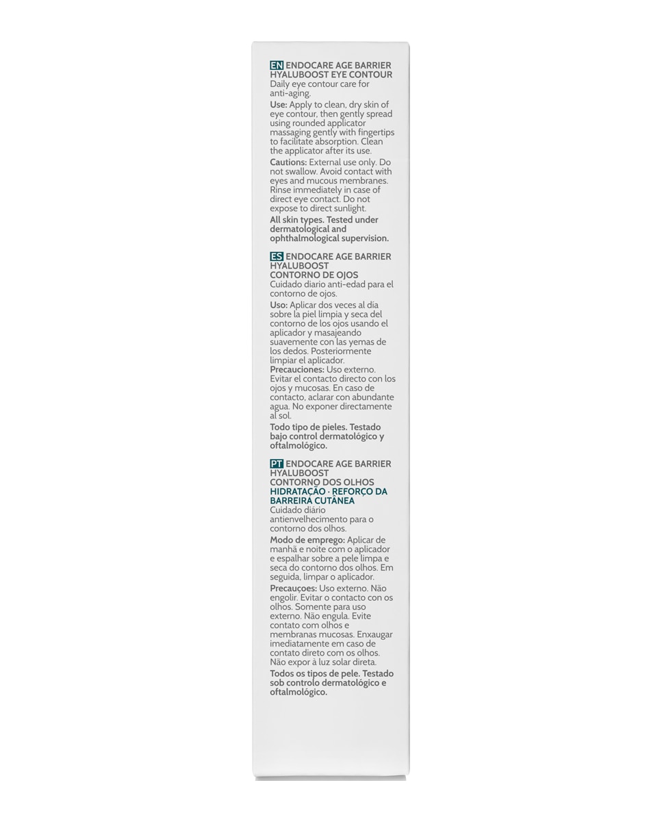 Contorno De Ojos Endocare Age Barrier Hyaluboost Endocare 6