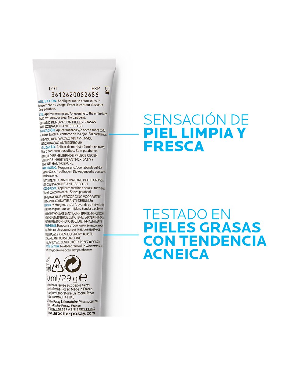 Tratamiento Corrector Renovador, Antioxidante y Antisebo Effaclar K(+) 40 ml La Roche Posay - 40 ml 3