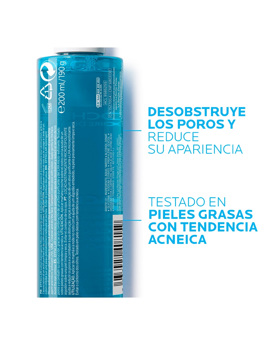 Loción Astringente Micro-exfoliante Effaclar 200 ml La Roche Posay - 200 ml 4