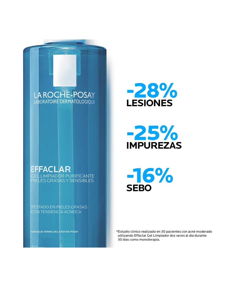 Effaclar Gel Purificante +M Limpiador Purificante Para Pieles Grasas Y Con Tendencia Acnéica La Roche Posay - 200 ml 4