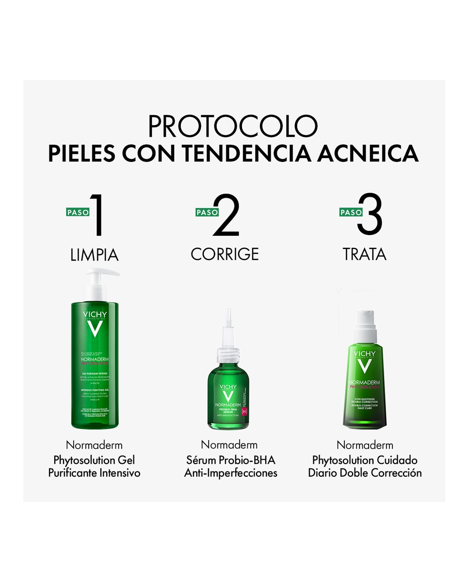 Imagen 8 de Tratamiento Doble Corrección Ácido Salicílico Normaderm Phytosolution 50 ml Vichy - 50 ml