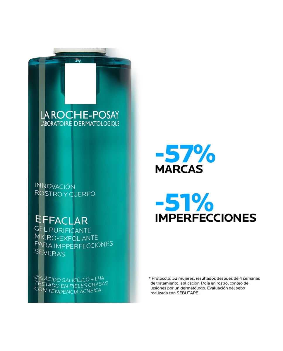 Gel Purificante Microexfoliante Effaclar La Roche Posay - 400 ml 4
