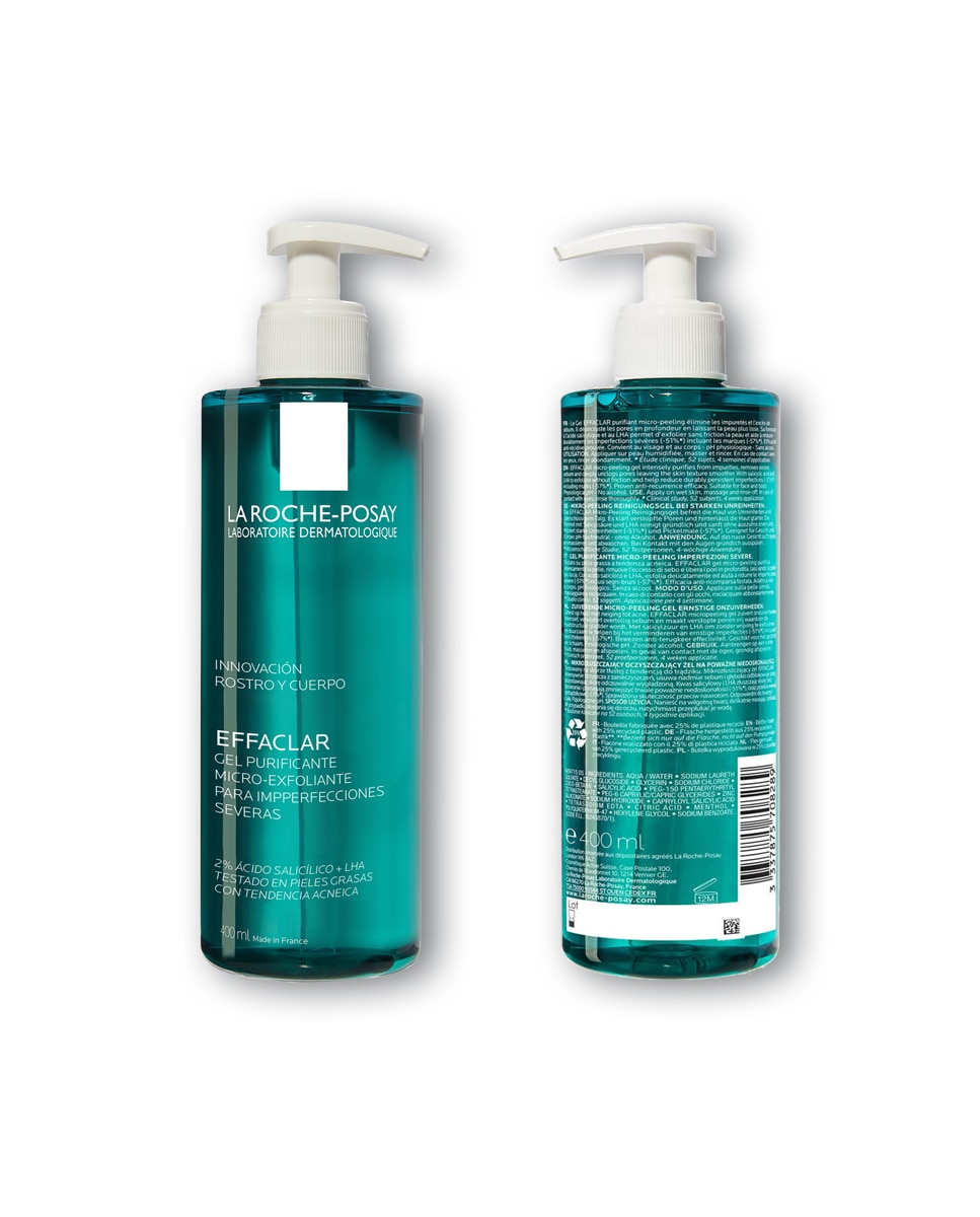 Gel Purificante Microexfoliante Effaclar La Roche Posay - 400 ml 9
