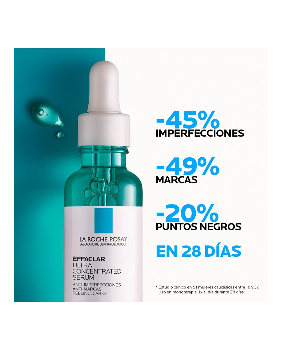 Effaclar Sérum Ultra Concentrado anti-imperfecciones para piel grasa con tendencia acnéica La Roche Posay - 30 ml 7