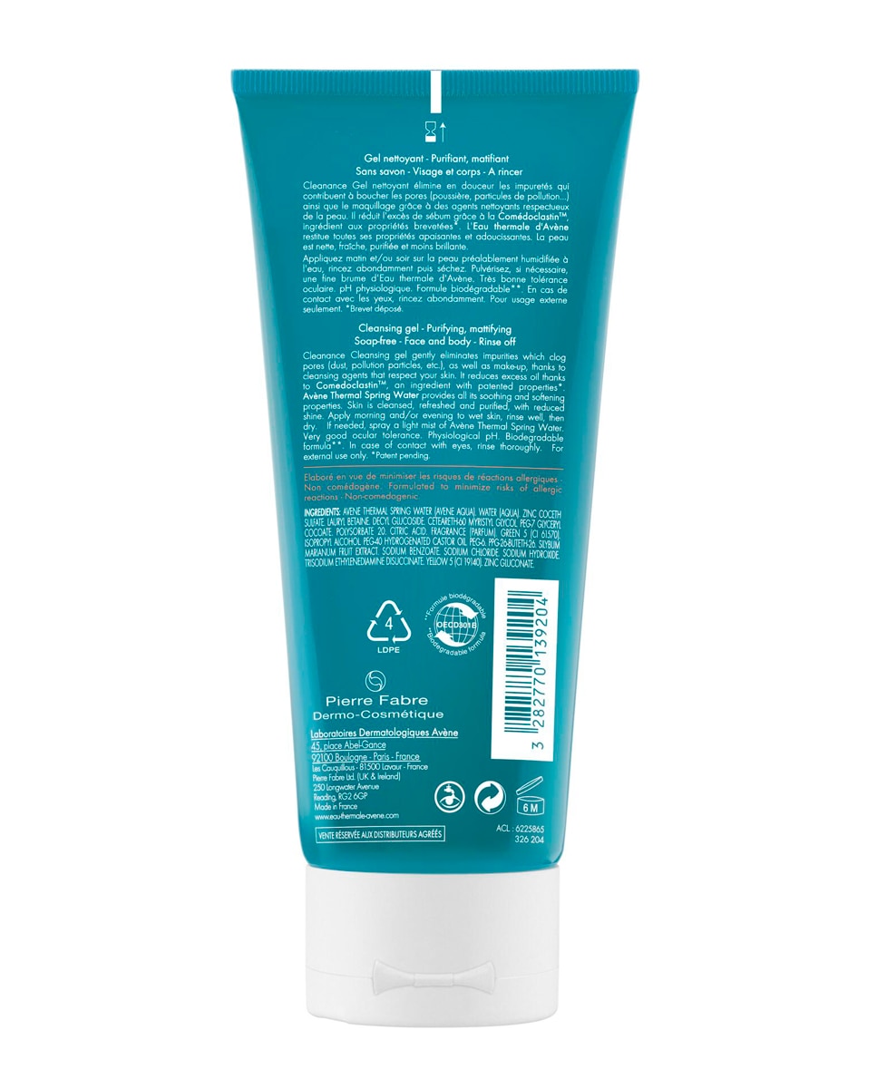 Gel Limpiador Cleanance 200 ml Avène - 200 ml 2