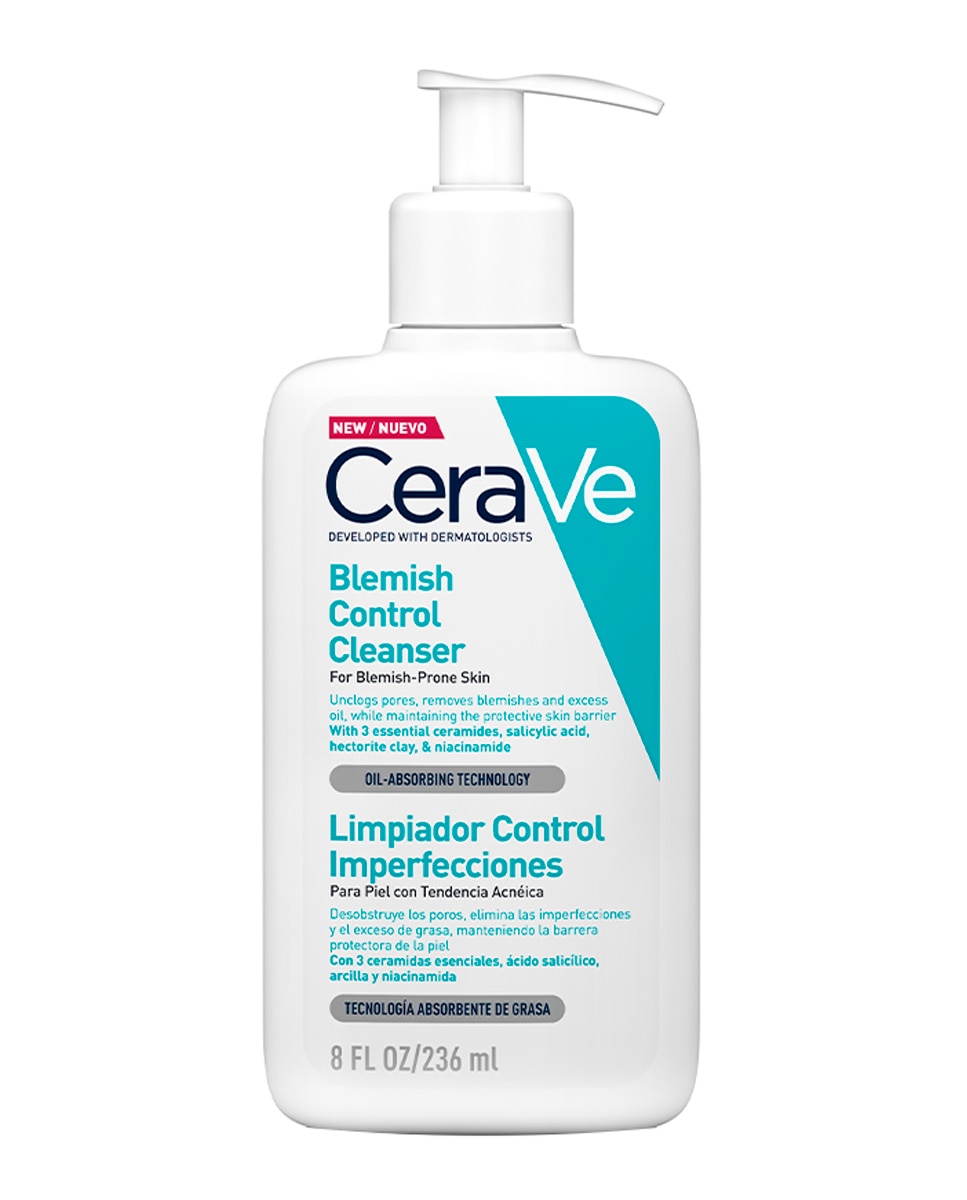 Limpiador Control Imperfecciones con ácido salicílico para pieles grasas y con tendencia acnéica Cerave - 236 ml 1
