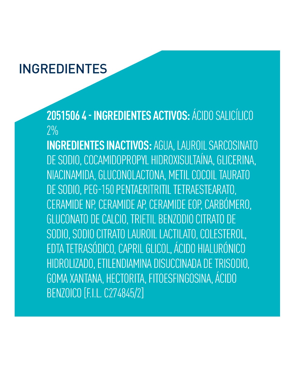 Limpiador Control Imperfecciones con ácido salicílico para pieles grasas y con tendencia acnéica Cerave - 236 ml 6