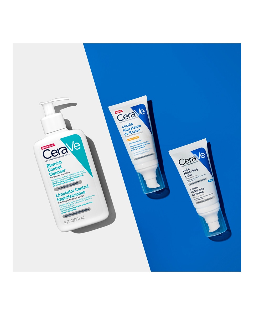Limpiador Control Imperfecciones con ácido salicílico para pieles grasas y con tendencia acnéica Cerave - 236 ml 9