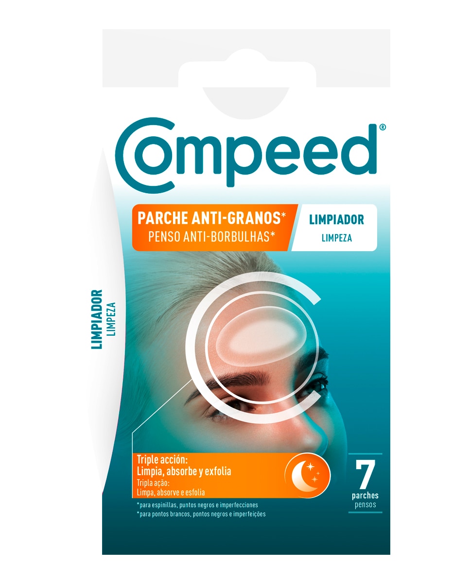 Compeed - Parches anti-granos Limpiador Triple Acción Día 7 uds Compeed.