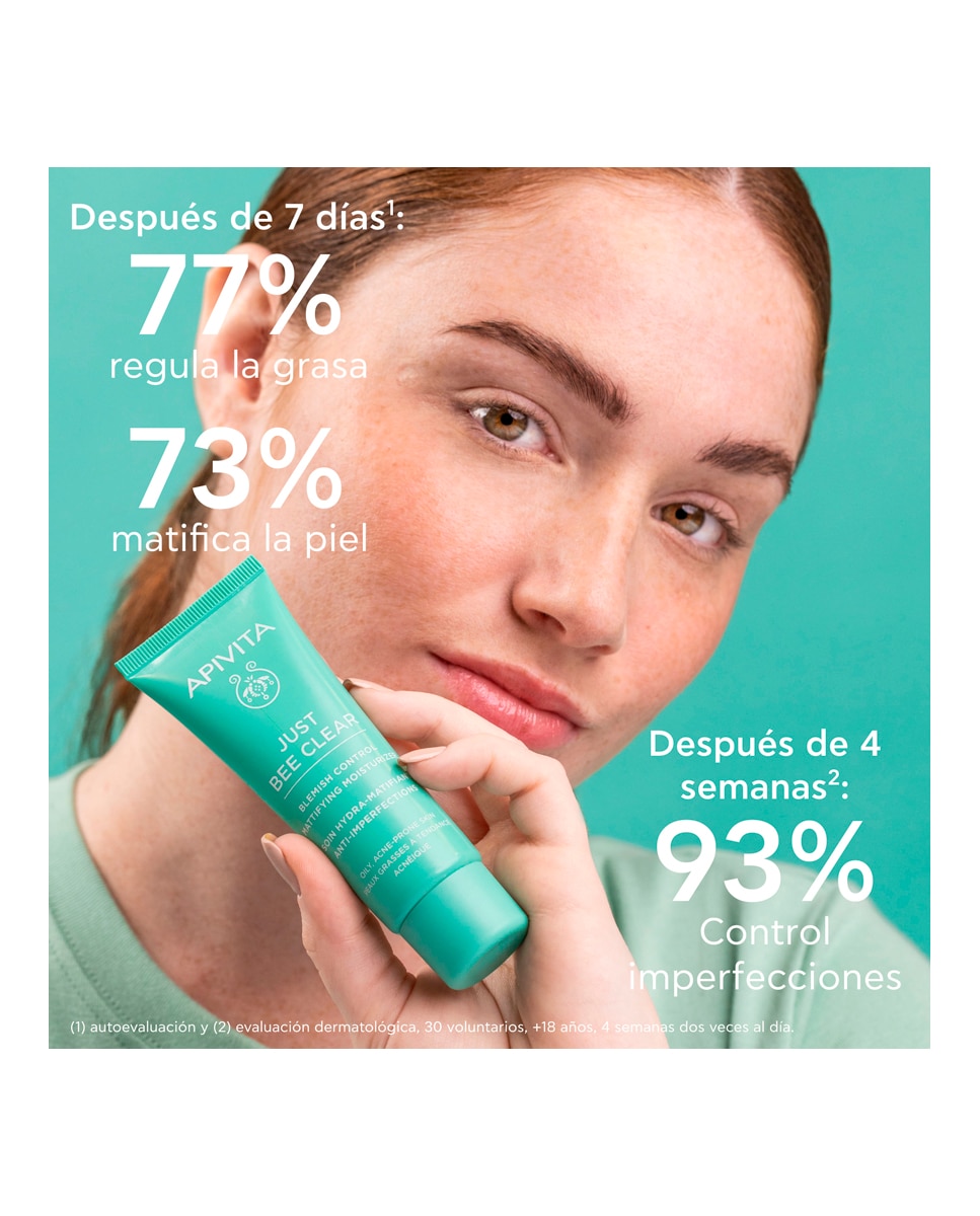 Crema Anti-Imperfecciones Just Bee Clear 40 ml Apivita - 40 ml 4