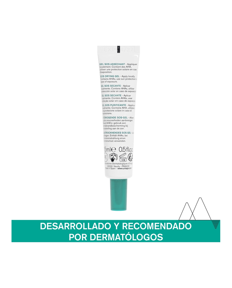 Gel SOS Secante Hyseac 15ml Uriage - 15 ml 3