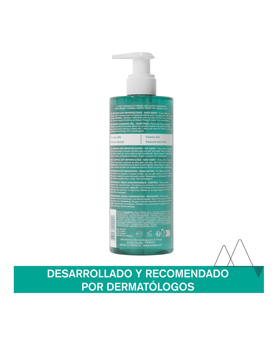 Gel Limpiador Hyséac 500 ml Uriage - 500 ml 3