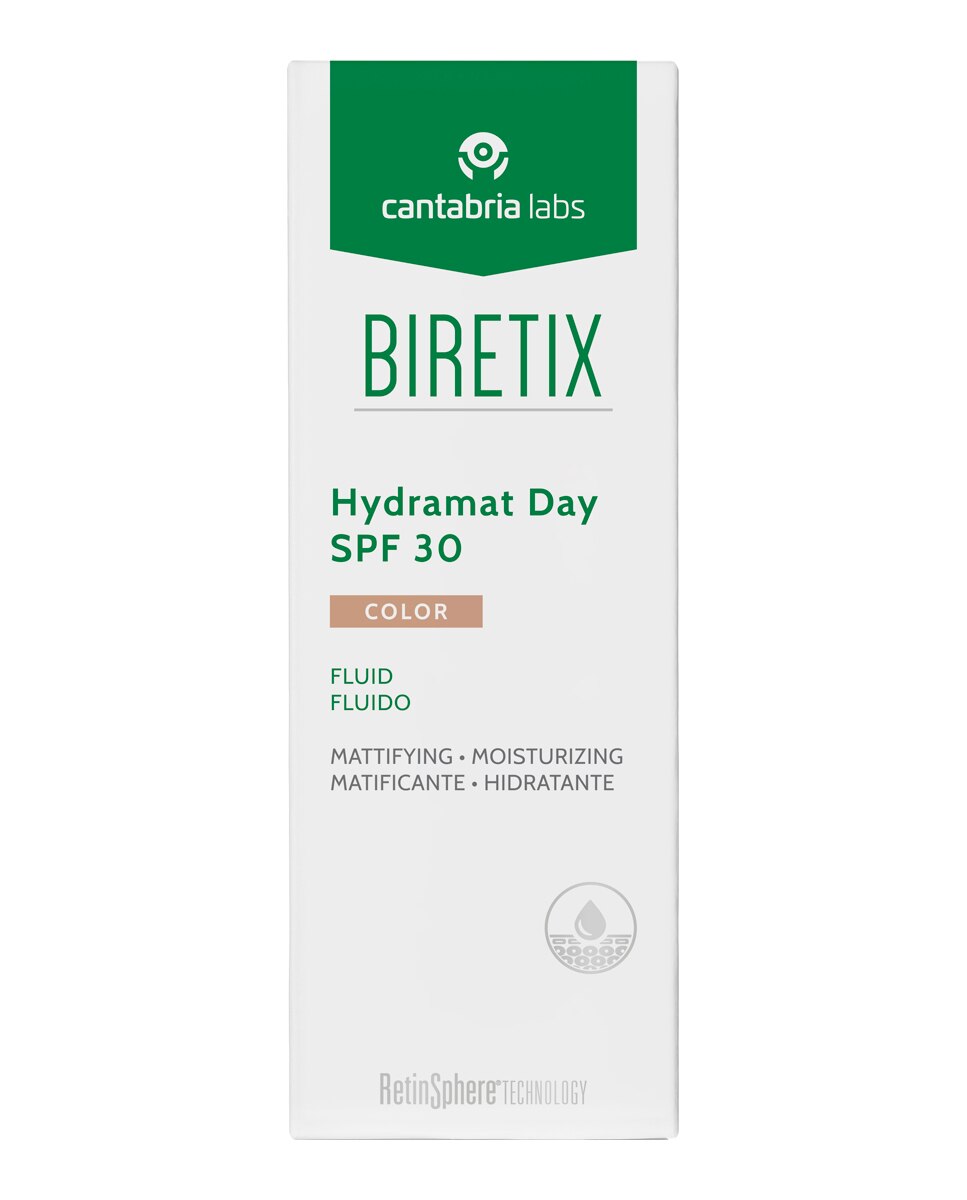 Fluido Hidratante con Color SPF30 Biretix - 50 ml 3