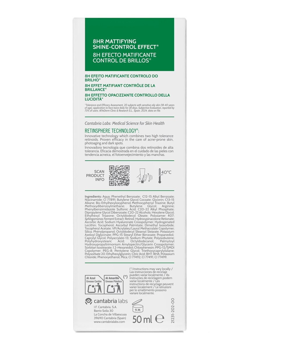 Fluido Hidratante con Color SPF30 Biretix - 50 ml 4