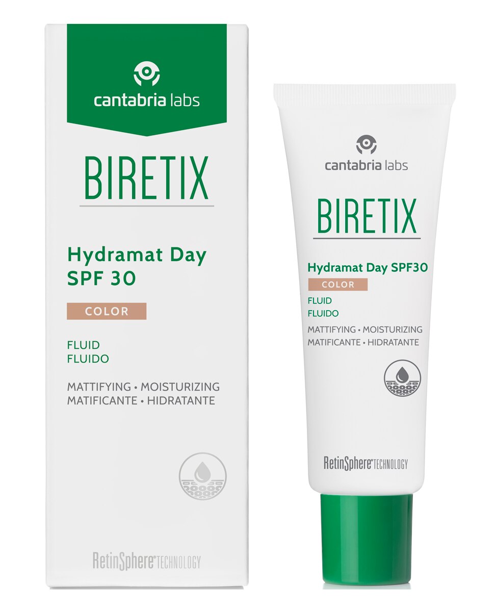 Fluido Hidratante con Color SPF30 Biretix - 50 ml 8