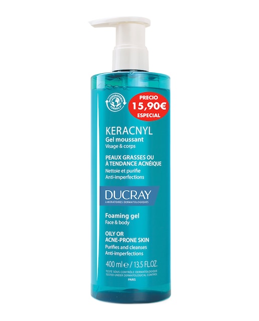 Imagen 0 de Gel Limpiador Piel Grasa O Tendencia Acneica Keracnyl 400 Ml Ducray
