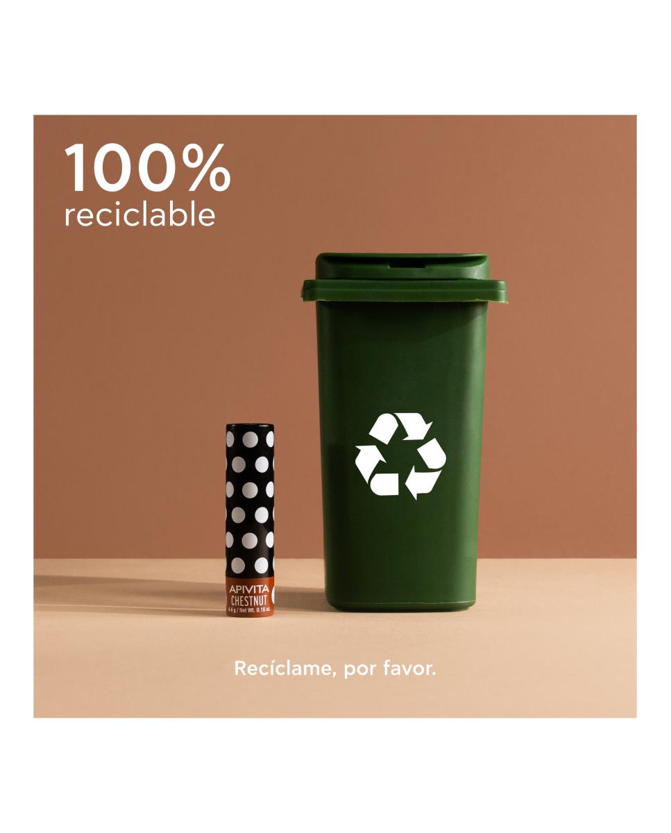 Bálsamo Labial Con Color Con Castaña 4,4 G Apivita 6