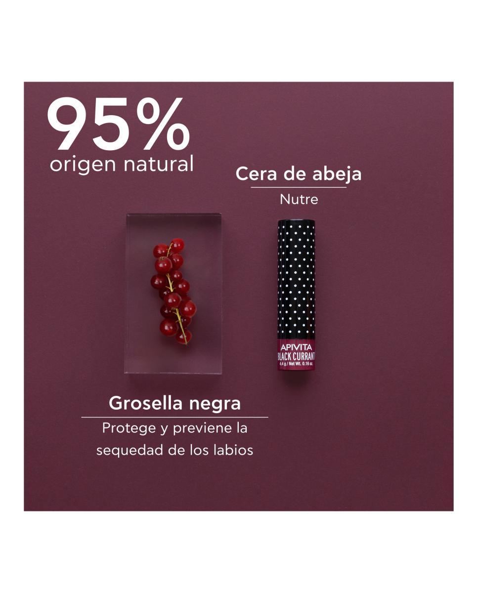 Bálsamo Labial Con Color Con Grosella Ne Gra 4,4 G Apivita 3