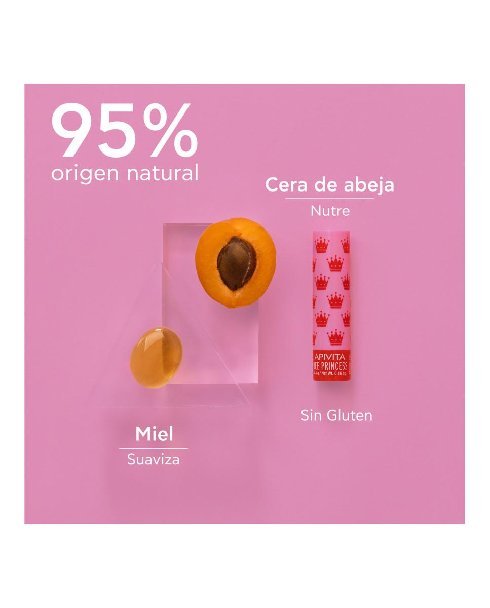 Bálsamo Labial Bee Princess Con Albaricoque 4,4 G Apivita 3