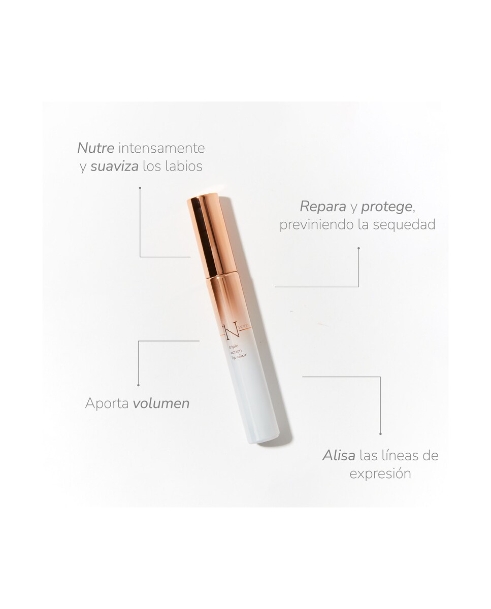 Tratamiento labial nutritivo y voluminizador Triple Action Lip Elixir 10 ml NIEVES by Nieves Álvarez 2