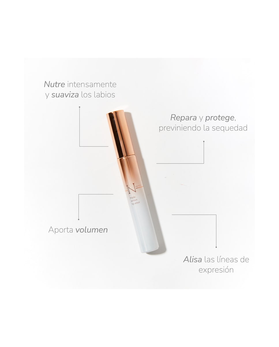 Tratamiento labial nutritivo y voluminizador Triple Action Lip Elixir 10 ml NIEVES by Nieves Álvarez 2