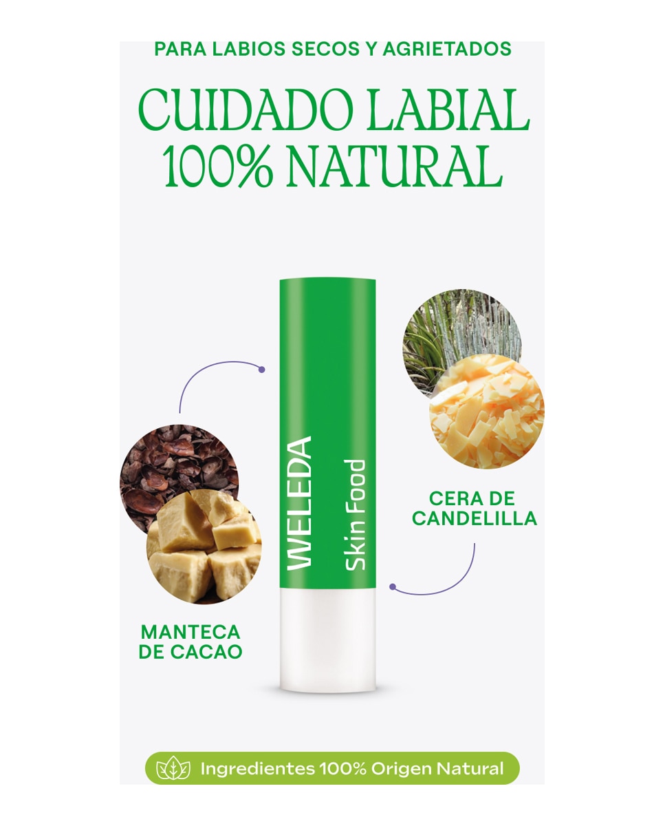 Bálsamo Labial Skin Food Lip Stick 4,8 G Weleda - 4,8 gr 5