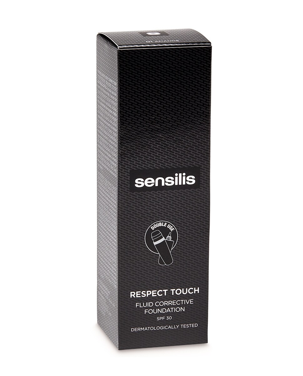Maquillaje Fluido Corrector Respect Touch Sensilis - Amande 01 30 ml Amande 01-2