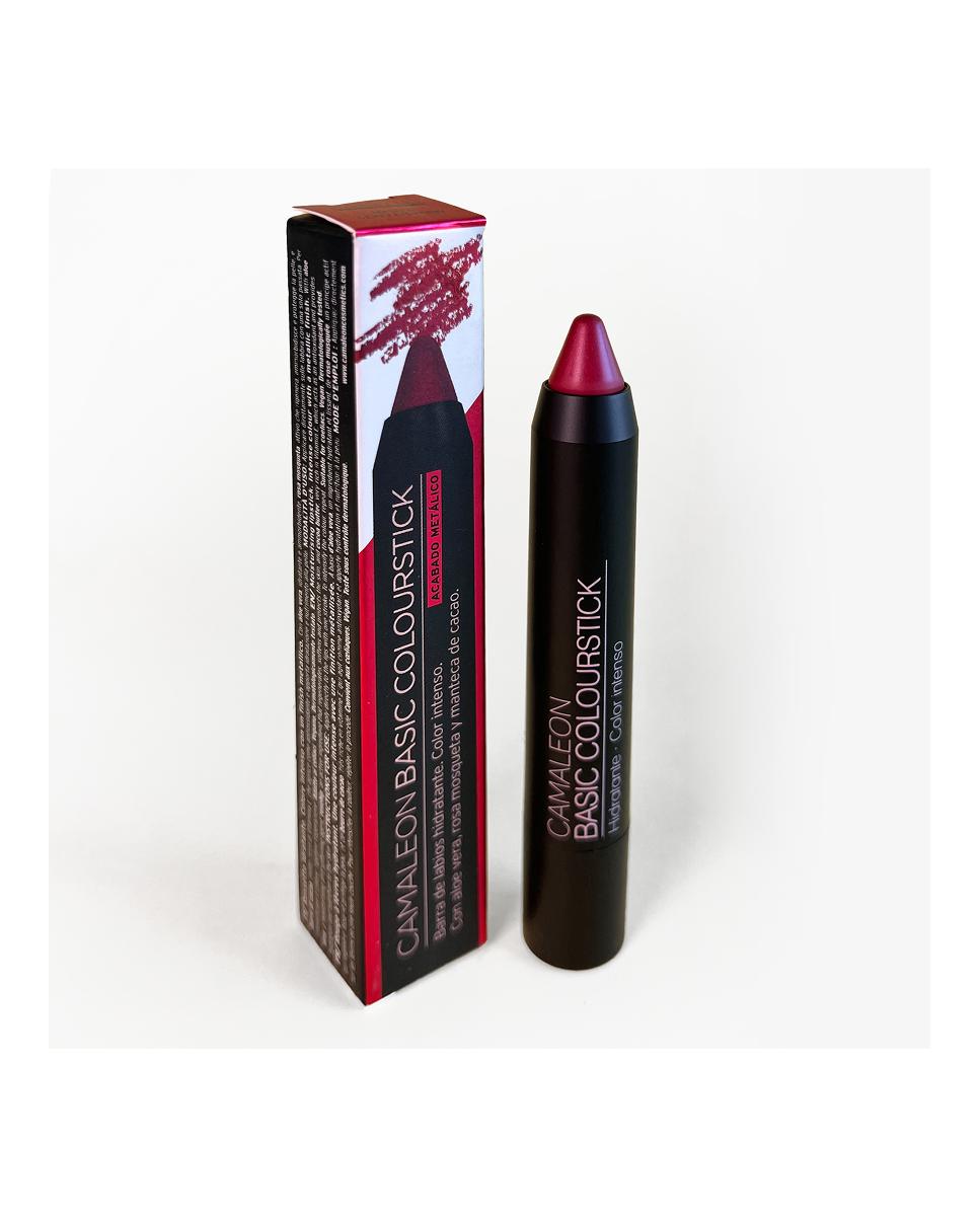 Barra de Labios Metalizada Basic Colourstick Camaleon Cosmetics - Cereza Cereza-5