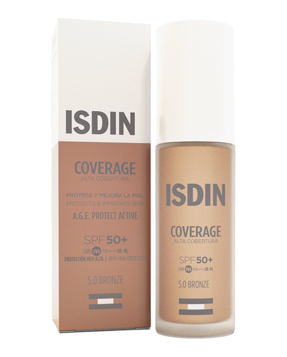 Base de Maquillaje Coverage Spf50+ 30 g Isdin - 5 Bronze 5 Bronze-2