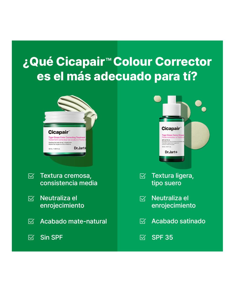 Imagen 5 de Cicapair Tiger Grass Color Correcting Treatment 50ml Dr Jart - 30 ml