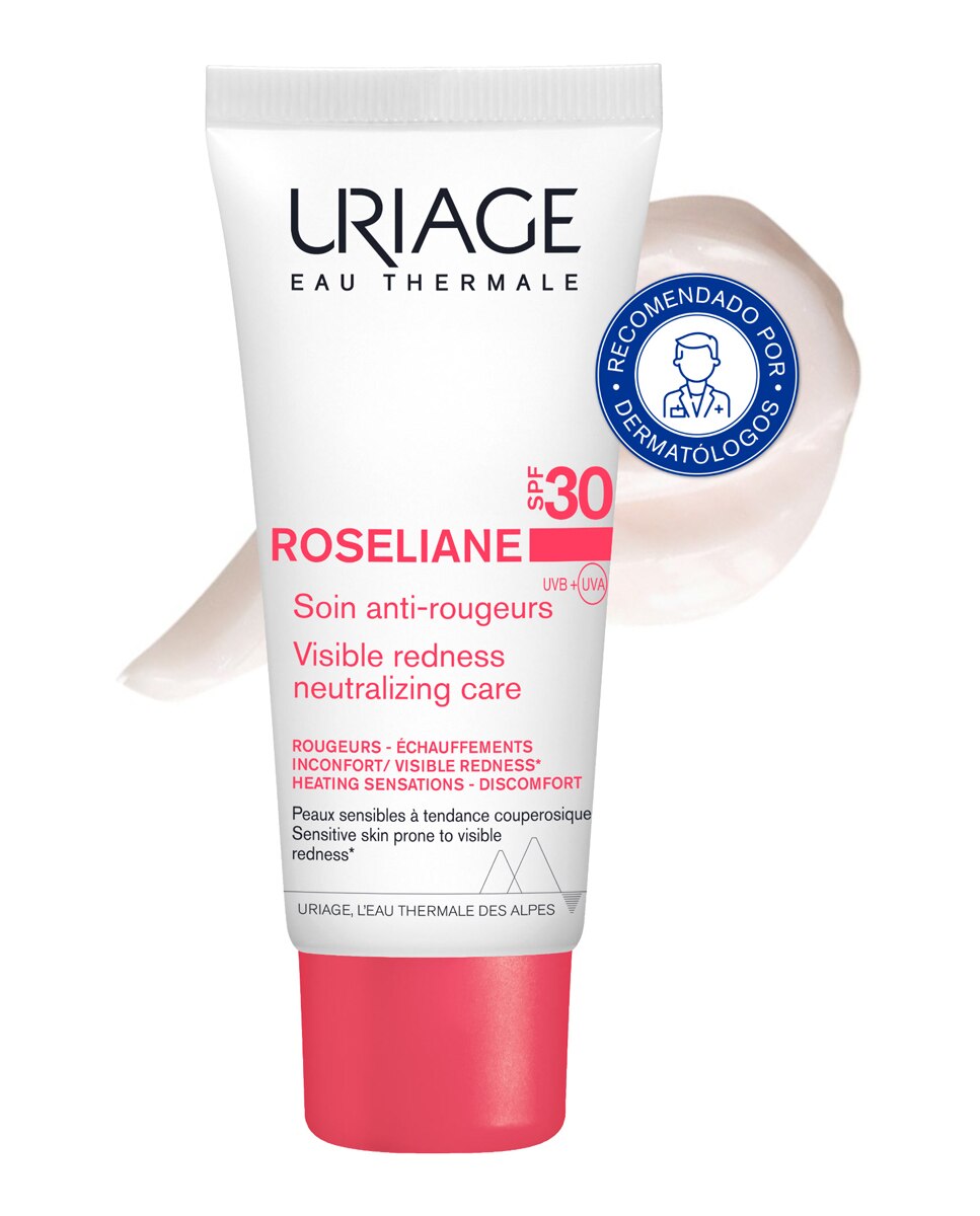 Imagen 2 de Crema Anti-rojeces Roseliane SPF30+ 40 ml Uriage - 40 ml