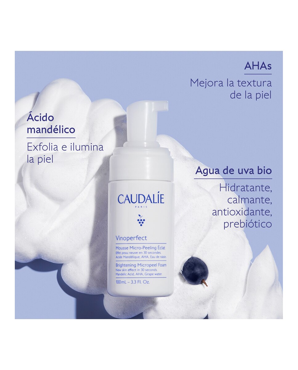 Espuma Micropeeling Luminosidad Vinoperfect - 100 ml 3