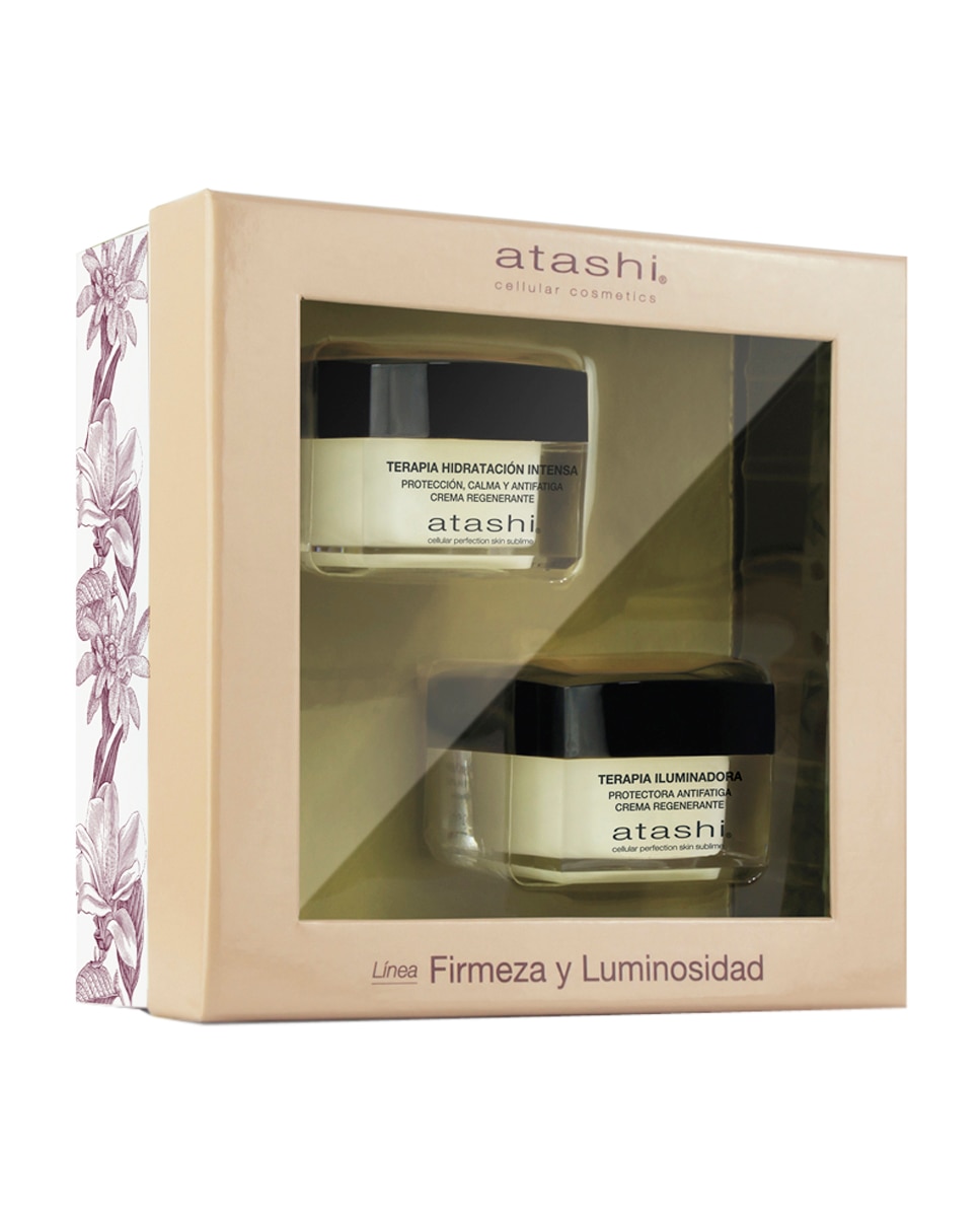 Imagen 0 de Cofre Terapia Crema Hidratación Intensa + Terapia Iluminadora Antimanchas Atashi