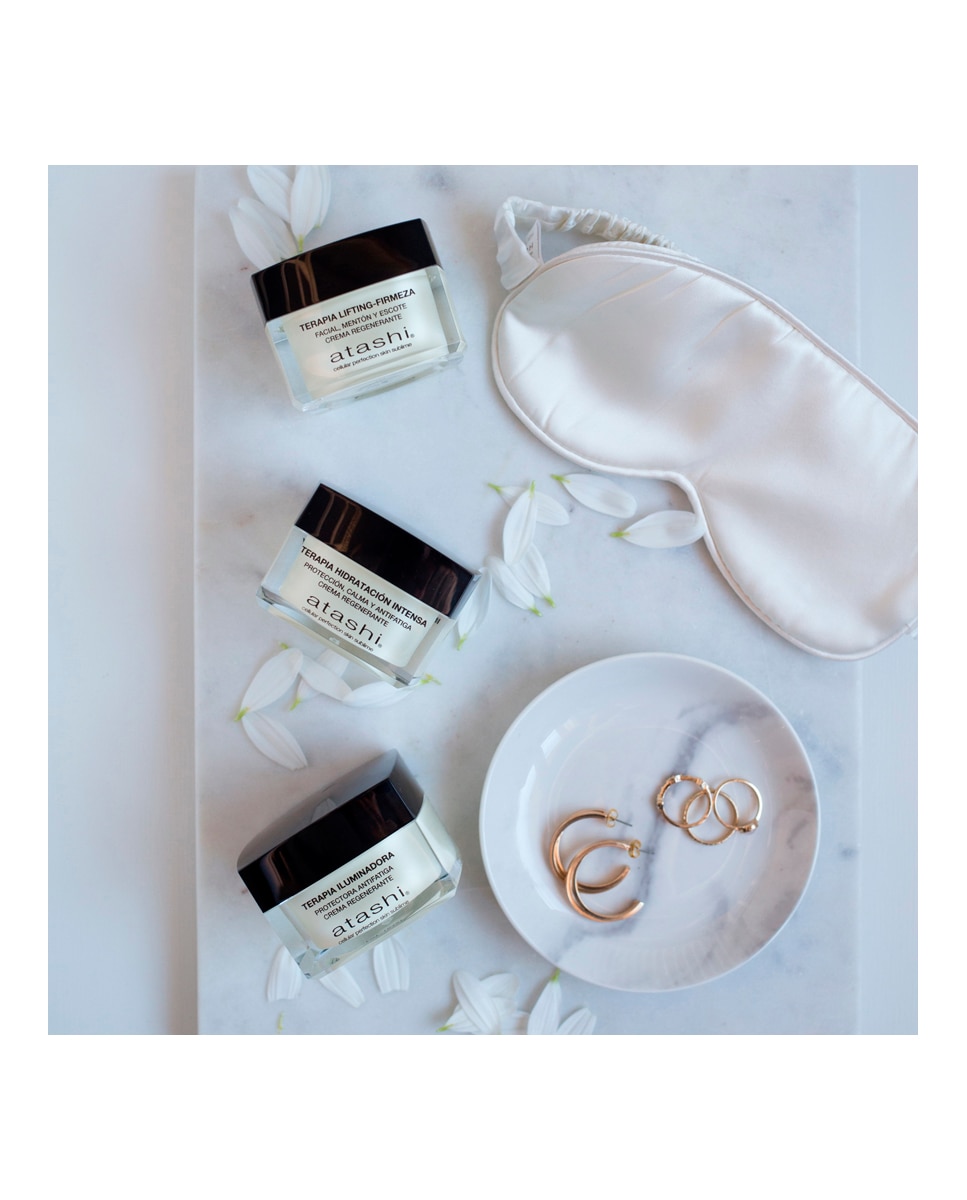 Cofre Terapia Crema Hidratación Intensa + Terapia Iluminadora Antimanchas Atashi 7