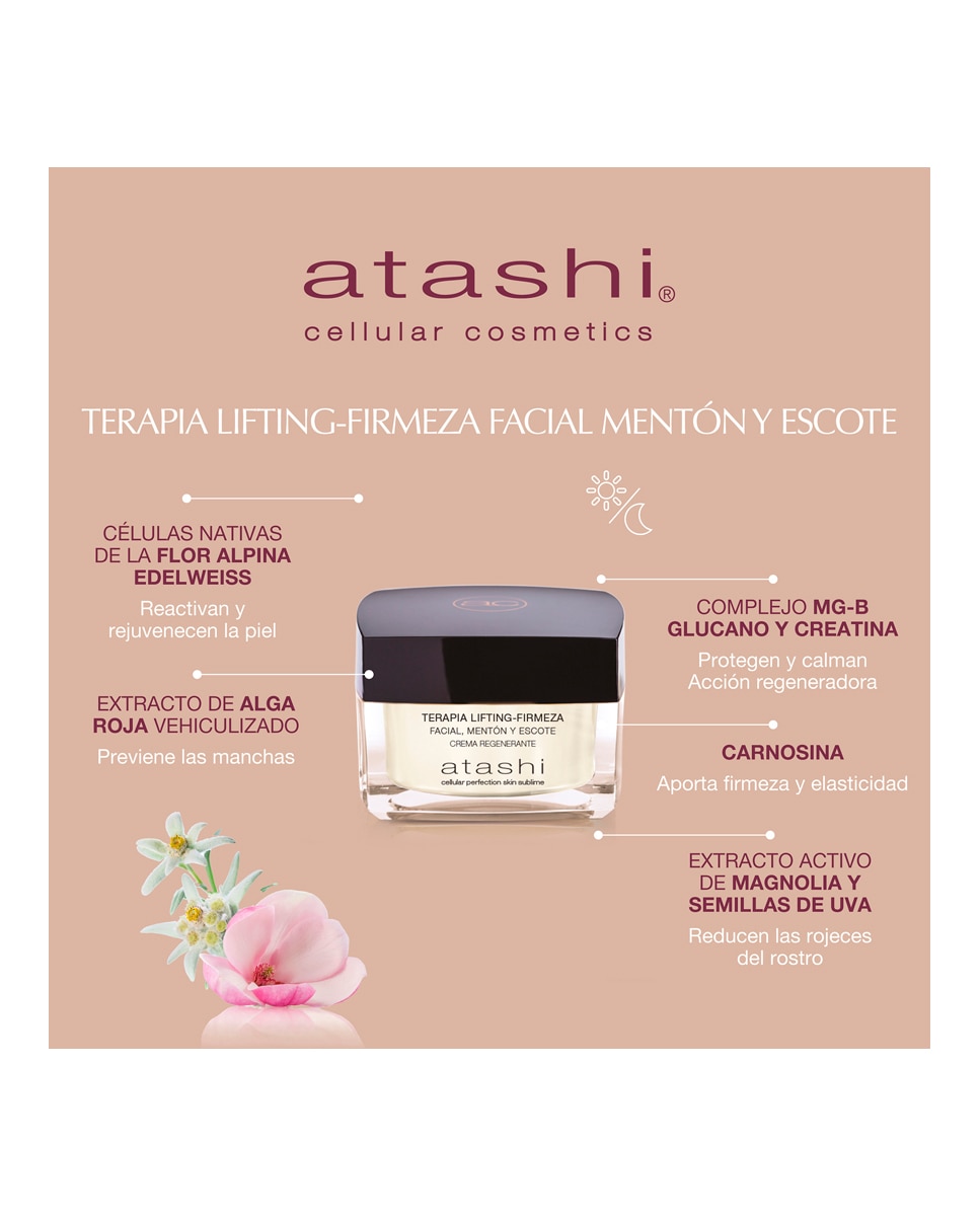Cofre Terapia Crema Hidratación Intensa + Efecto Lifting Firmeza Atashi 4