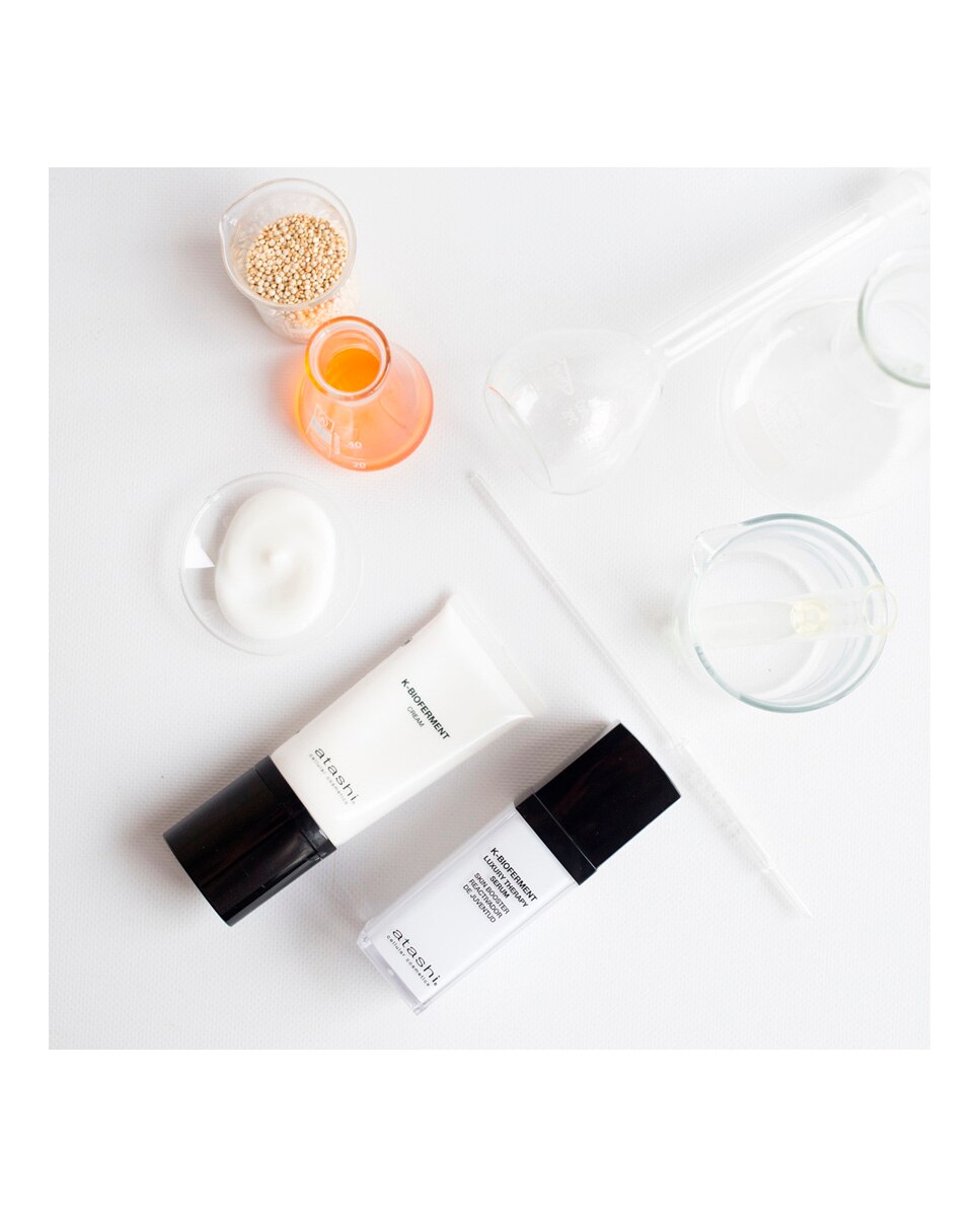 Cofre Ritual K-Bioferment Sérum + Crema Antiedad Revitalizante Atashi 4