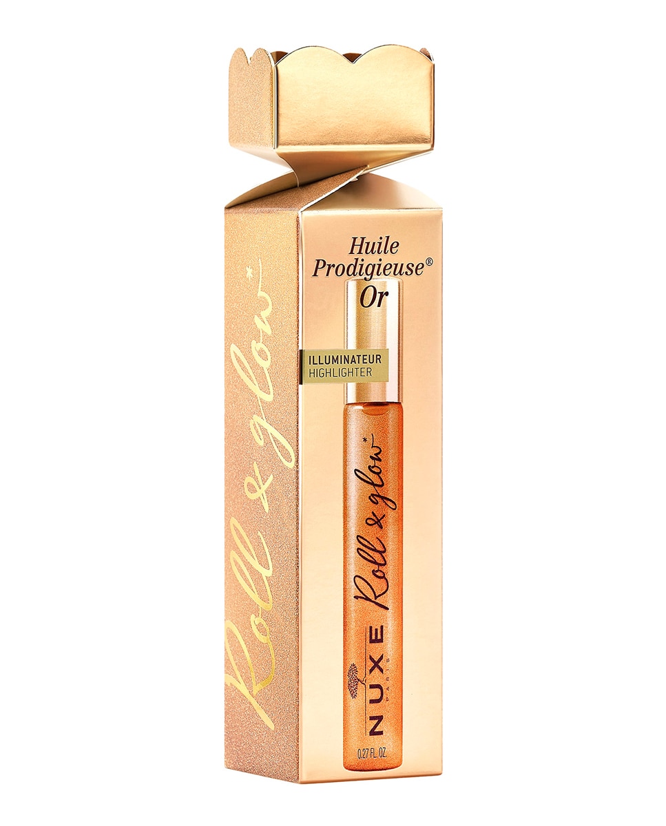 Nuxe - Iluminador Cracker Roll & Glow Huile Prodigieuse® Or Nuxe.
