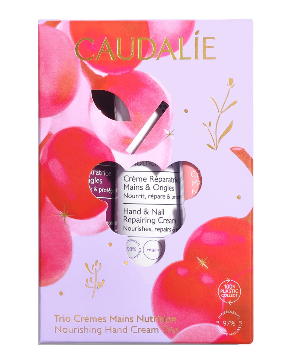 Estuche Regalo Trío Cremas para Manos Nutrición Caudalie · El