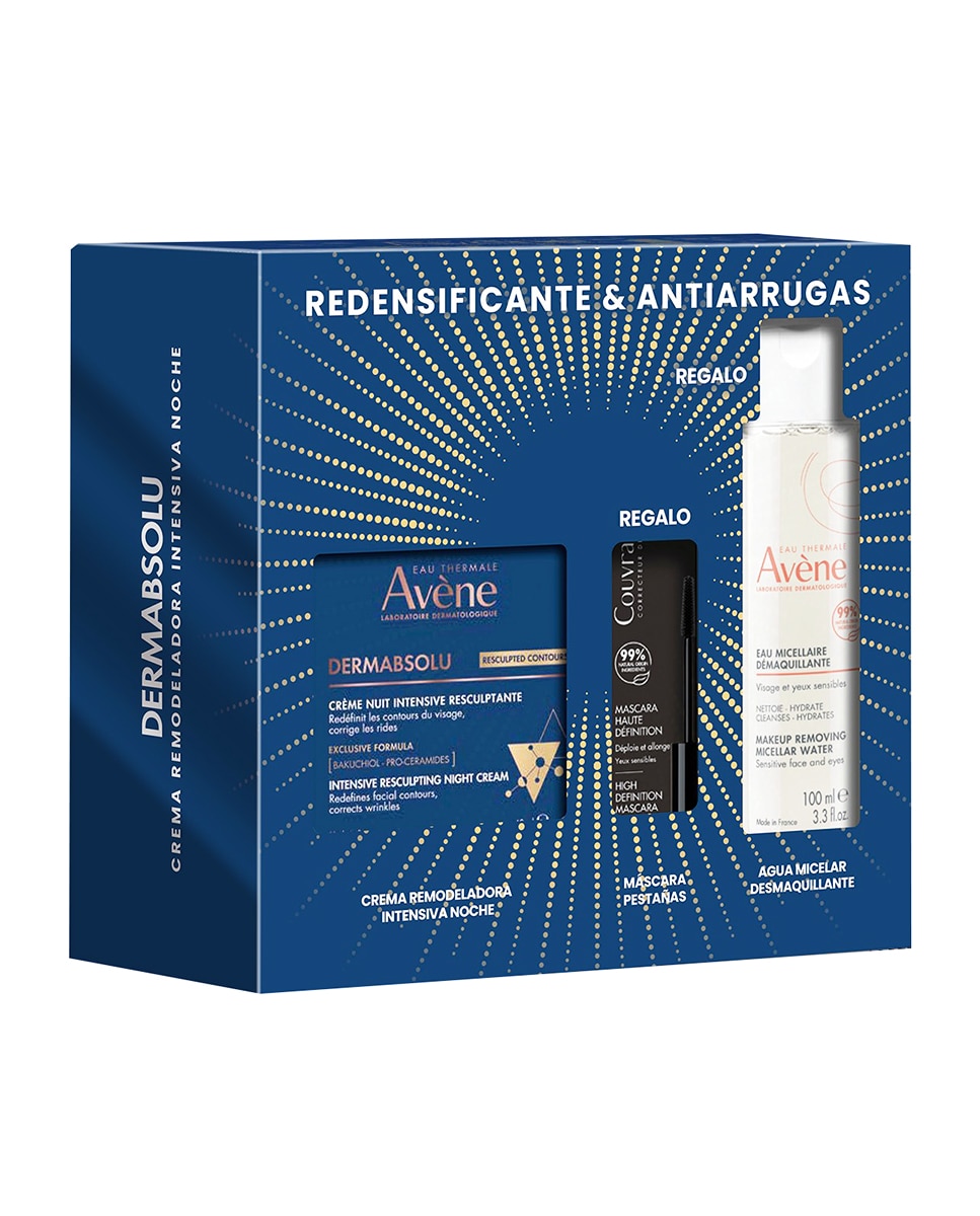 Avène - Estuche Regalo Crema Remodeladora Intensiva Noche Eau Thermale Dermabsolu Avène.