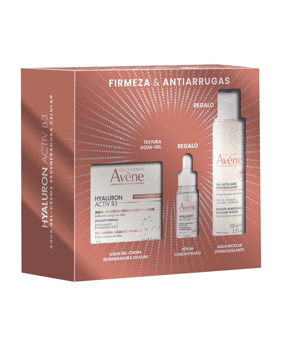 Estuche Regalo Gel-Crema Antiedad Eau Thermale Hyaluron Activ B3 Aqua Avène 1
