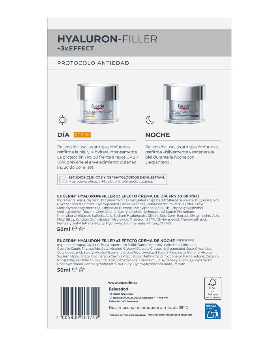 Estuche Regalo Antiedad Crema de Día Hyaluron-Filler Eucerin 2