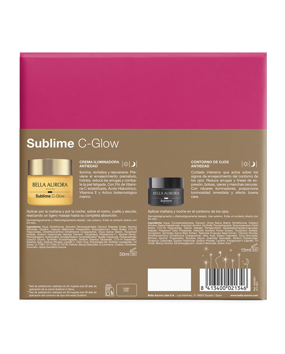 Pack Sublime C-Glow Bella Aurora 3