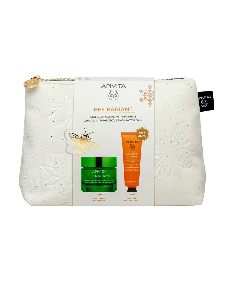 Estuche De Regalo Bee Radiant Gelcrema Signos De La Edad & Antifatiga Apivita 2