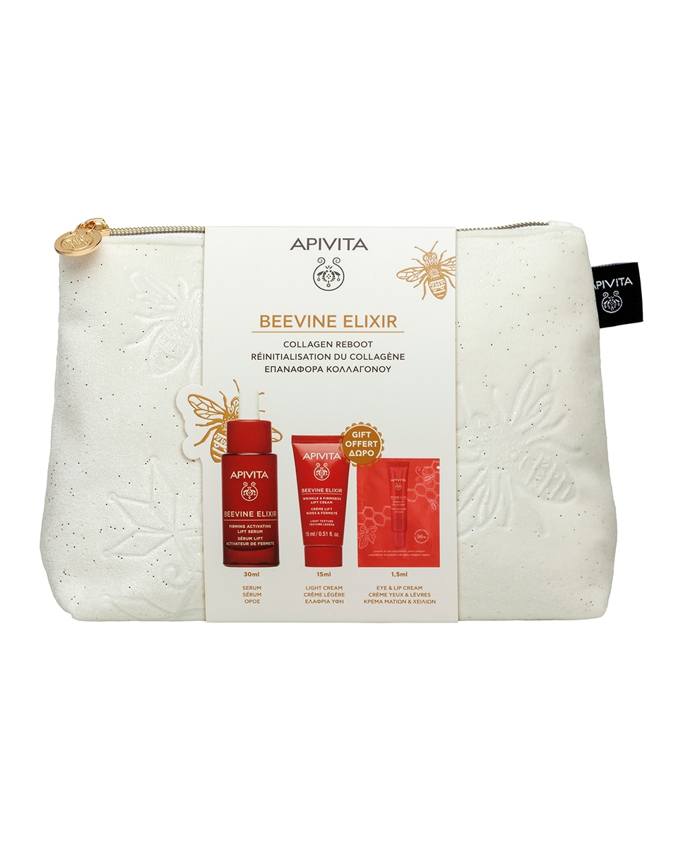 Estuche De Regalo Beevine Elixir Sérum Lift Activador De Firmeza Apivita 2