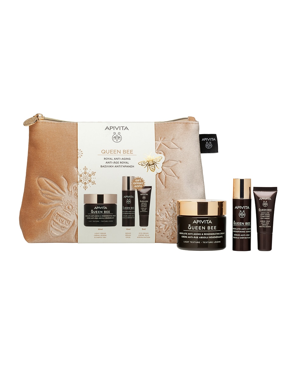 Apivita - Estuche De Regalo Queen Bee Crema Regeneradora Antiedad Absoluto Textura Ligera Apivita.