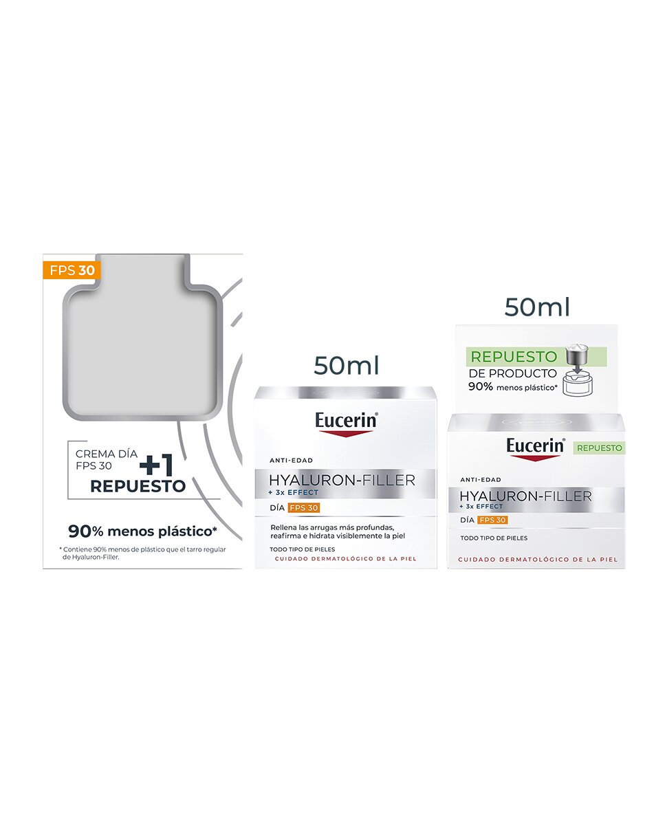 Pack Antiedad Hyaluron Filler Día FPS30 Eucerin 3
