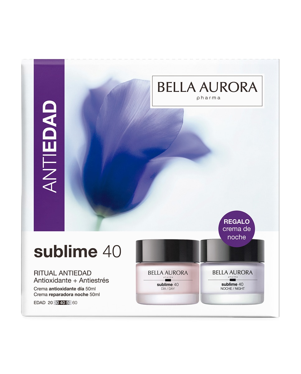 Pack Sublime 40: Ritual Antiedad, Antioxidante Y Antiestrés Bella Aurora 2