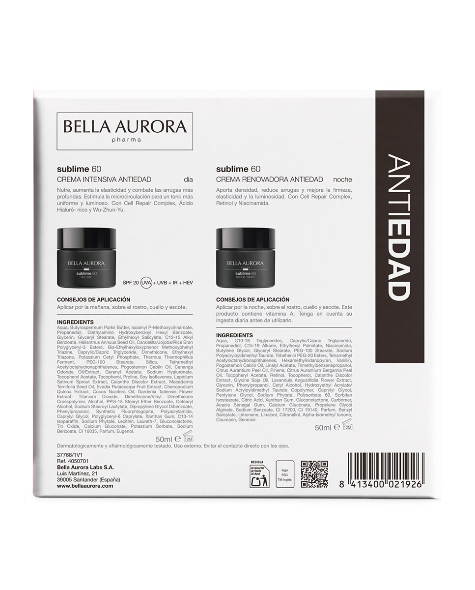 Imagen 3 de Pack Sublime 60 · Ritual Antiedad, Nutritivo Y Renovador Bella Aurora