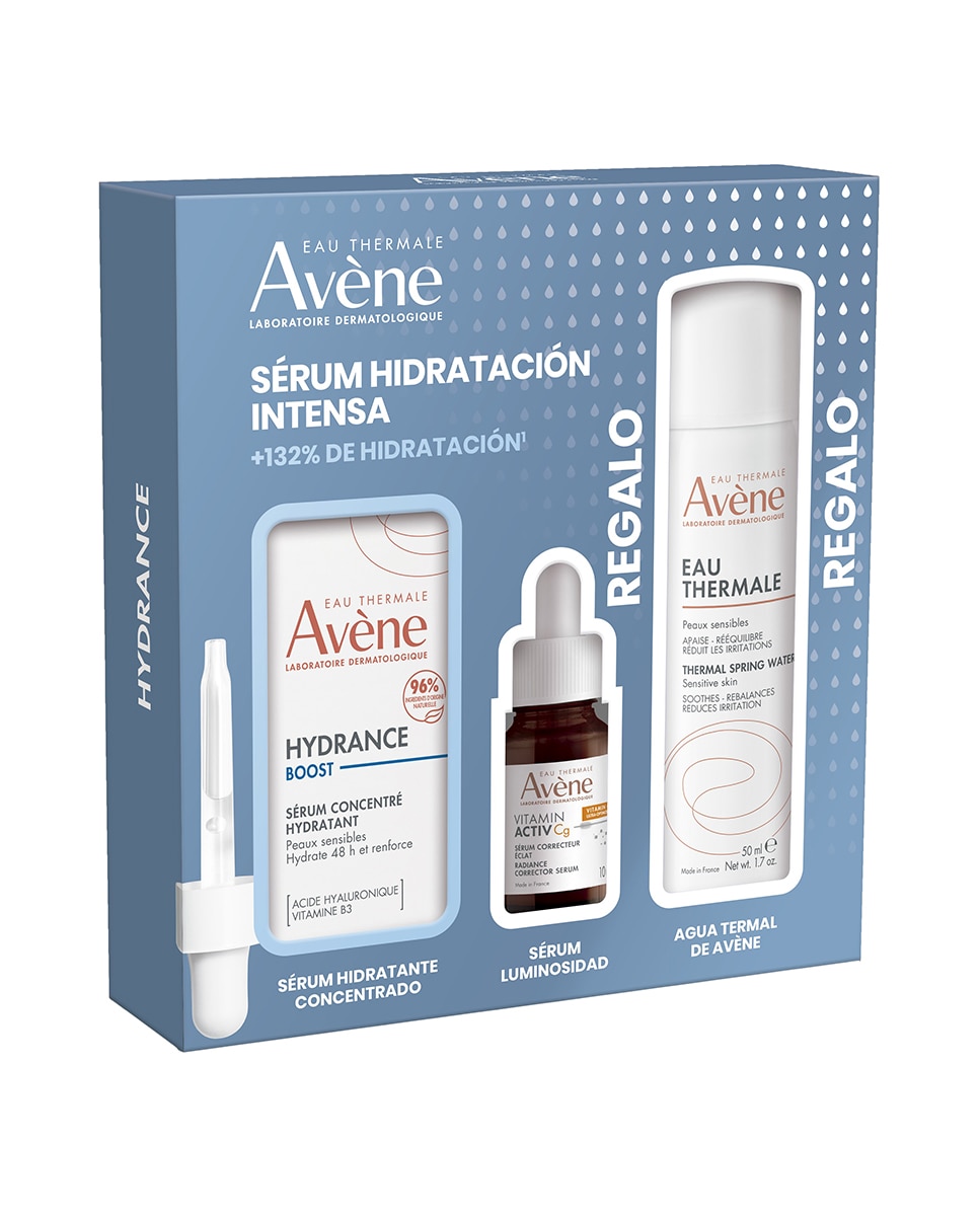 Avène - Pack Hydrance Boost + Vitamin Activ Cg + Agua Termal Avène.