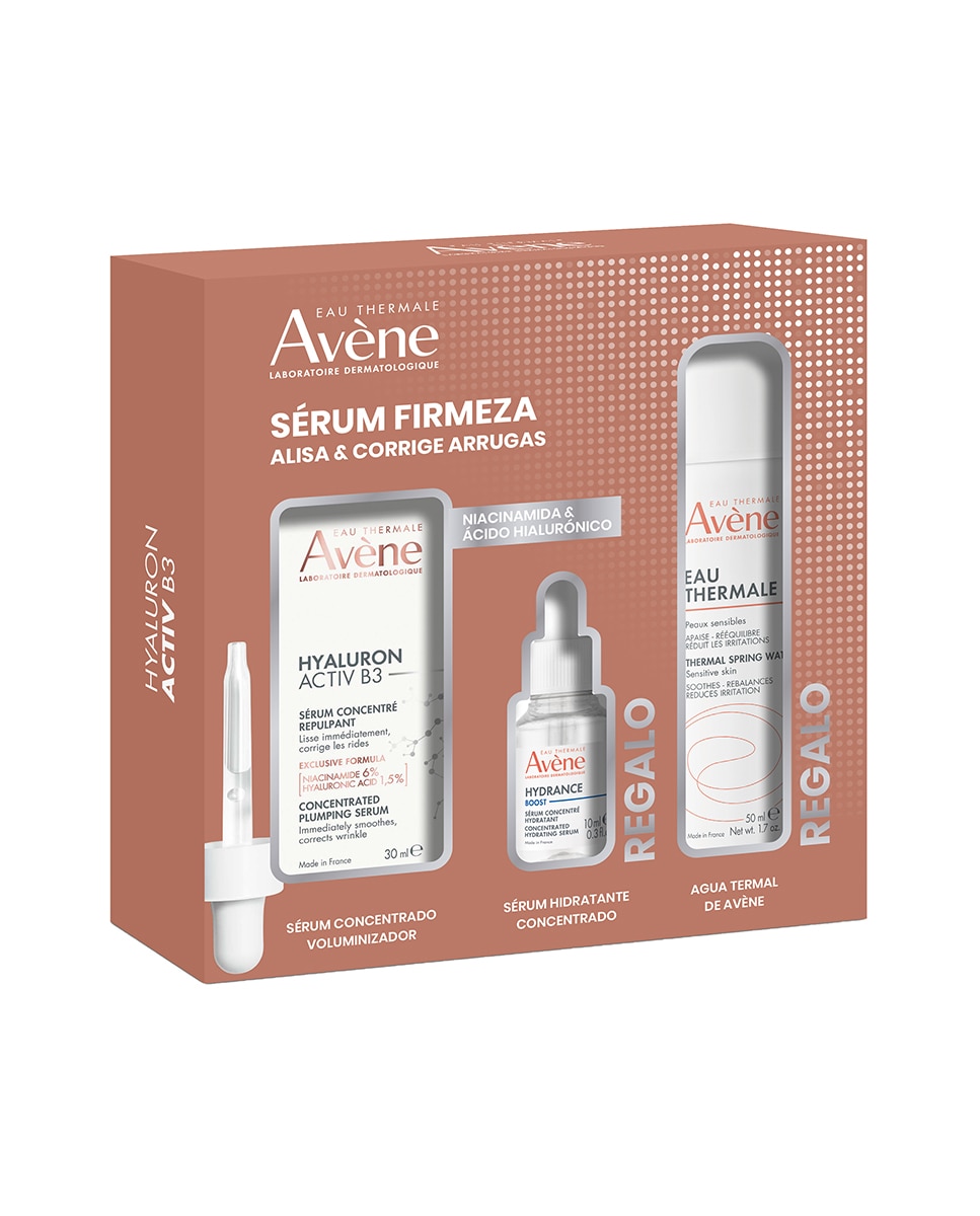 Avène - Pack Hyaluron Activ B3 + Hydrance Boost + Agua Termal Avène.